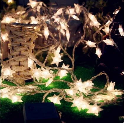 Новогодняя светодиодная гирлянда со звездами 30 м|luces de navidad|led cristmasstring lights |