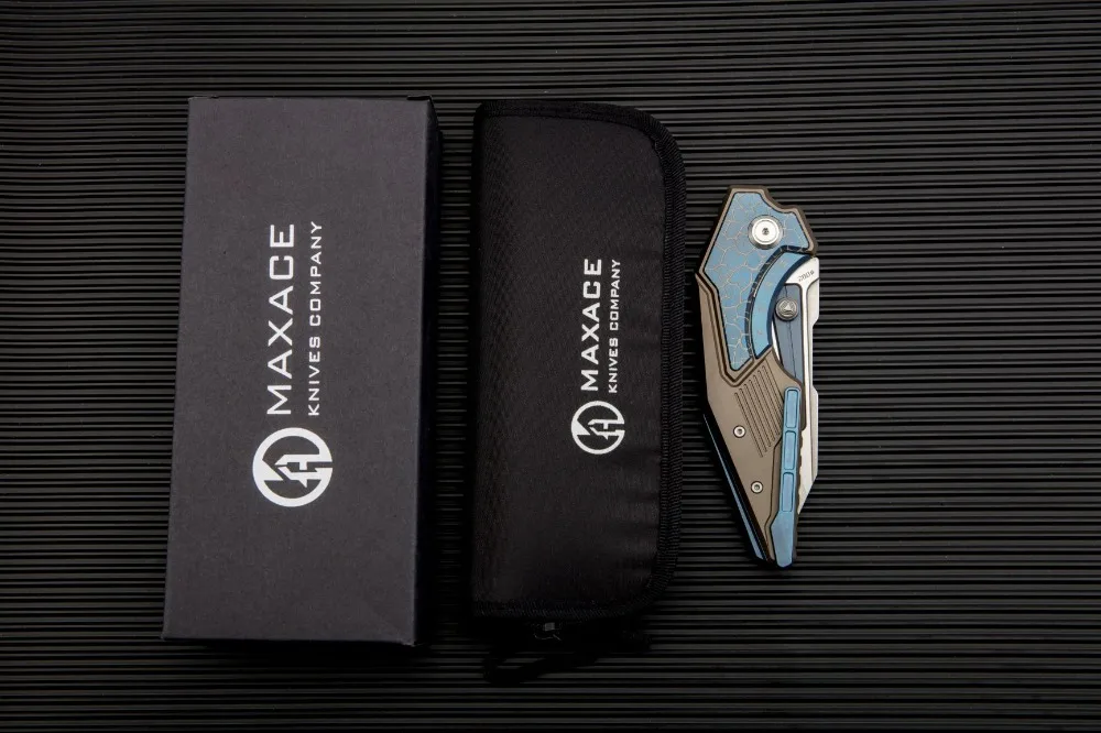 Maxace Zerg складной нож M390 лезвие титановая вставка|Ножи| |