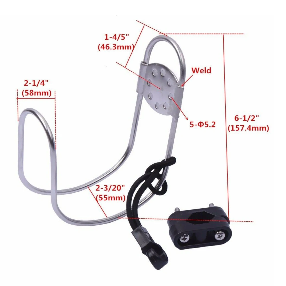 Прочные аксессуары каяк Rustproof Портативный Спасательный круг держатель из