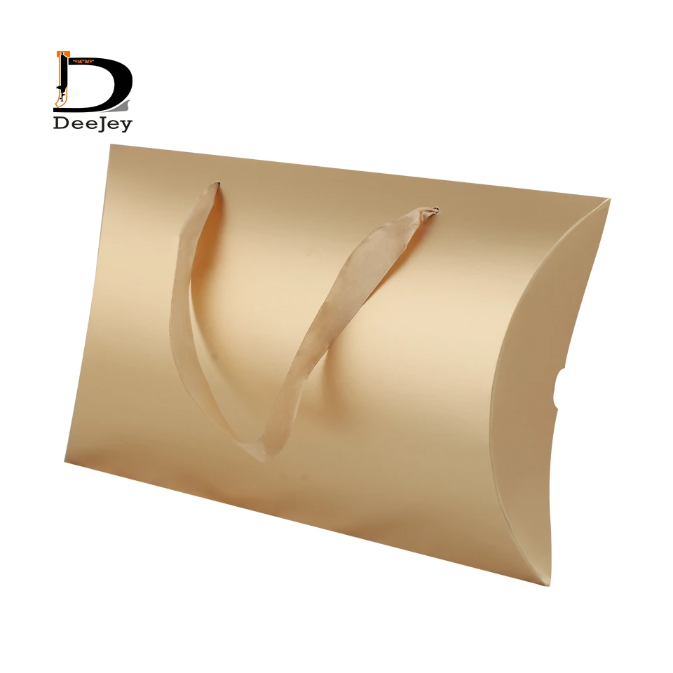 Пустая коробка для подушки золотого цвета или под заказ металлическая наклейка с