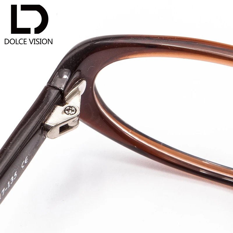 DOLCE VISION Vintage Oval Myopia Glasses Women Spectacles Clear Photochromic Lenses Corrective Prescription Brand Design |