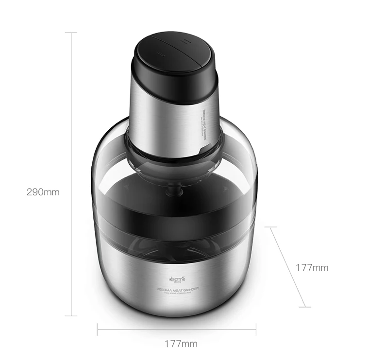 XIAOMI MIJIA Deerma DEM-JR01 электрическая мясорубка 1.8л Бытовая Кухня безопасность Мясорубка резак эффективный измельчитель