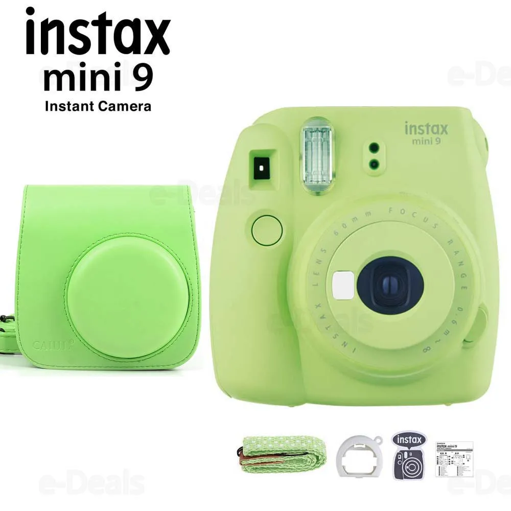 Fujifilm Instax Mini 9 мгновенная пленка для камеры светло зеленый + качественный мягкий