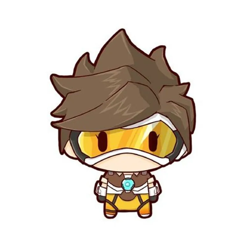 FPS Game Ow Keychain Fashion Overwatch D.va Hanzo Mei Tracer Reaper Figure Bag Pendants Car Key Chains Holder Keyrings Jewelry