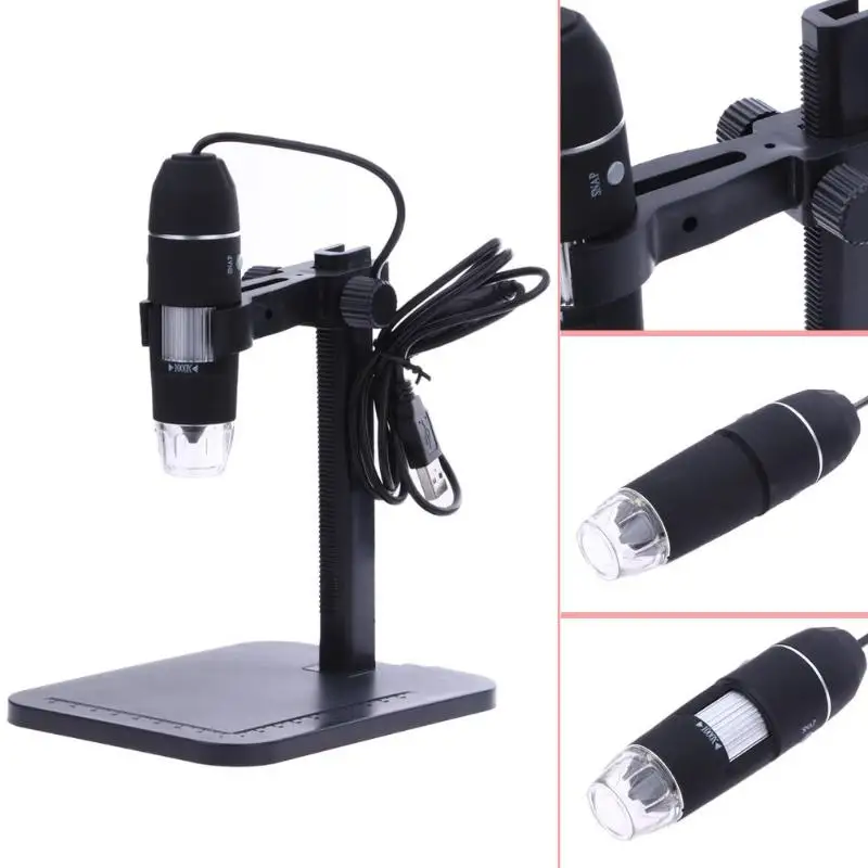 Профессиональный USB цифровой микроскоп 800X1000X8 светодиодный 2MP цифровой микроскоп Эндоскоп микроскоп увеличительная камера с подставкой