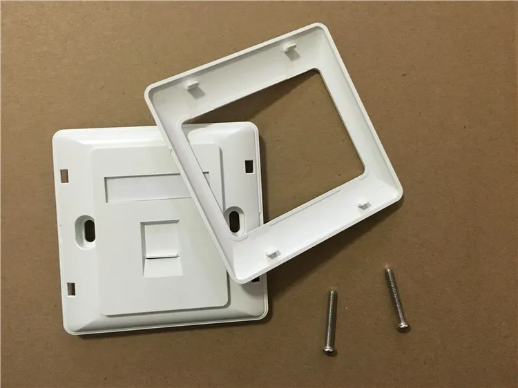 10 шт. двойная Лицевая панель RJ45 на 1 порт сетевая LAN Cat 5/5e/6|Кабели для MP3/MP4-плееров| |