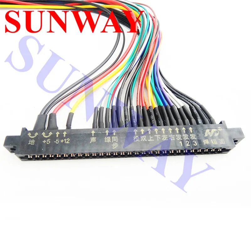 Полная 56-контактная 100 см Jamma Extender-проводка для аркадной игровой платы JAMMA Cabinet Wire Wiring Harness Loom Arcade PCB Board On.