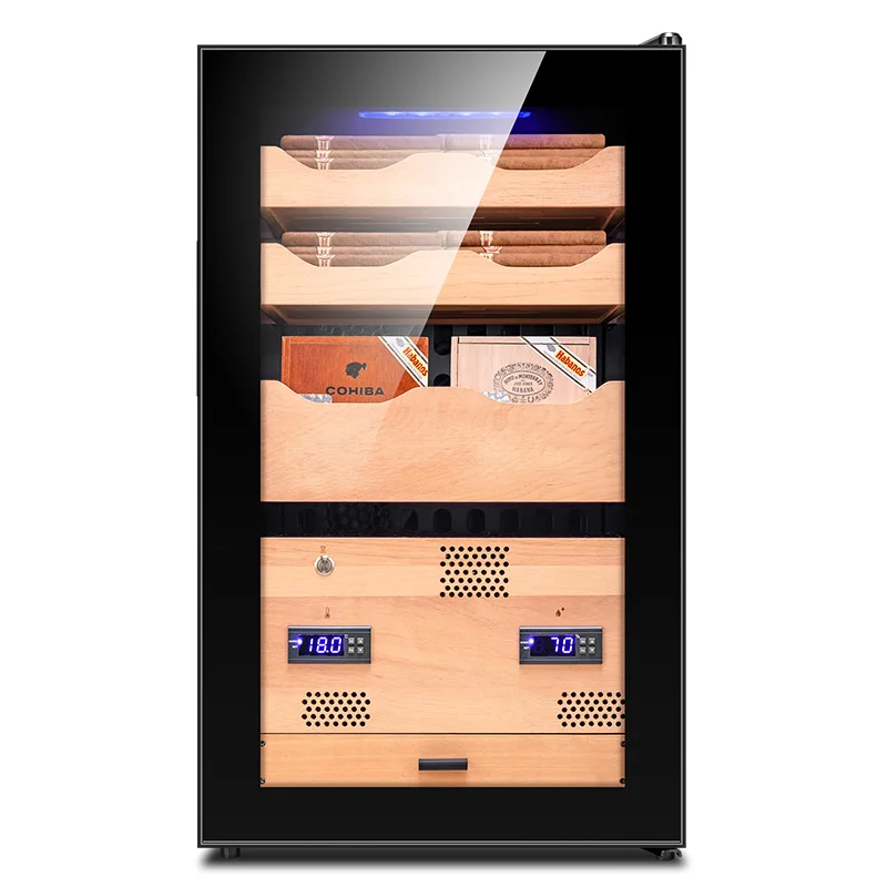 FUKE шкафчик для хранения сигар "humidor" светодиодный свет хьюмидор кулер шкафчик фирмы "humidor" сигары кулер FK-339C