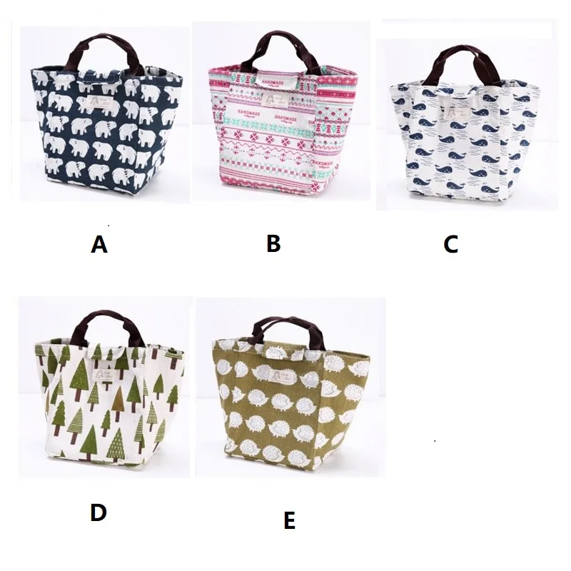 Portable Cute Cartoon Patterns Waterproof Insulation Thickening Hand Lunch Bag Ice For Picnic | Багаж и сумки