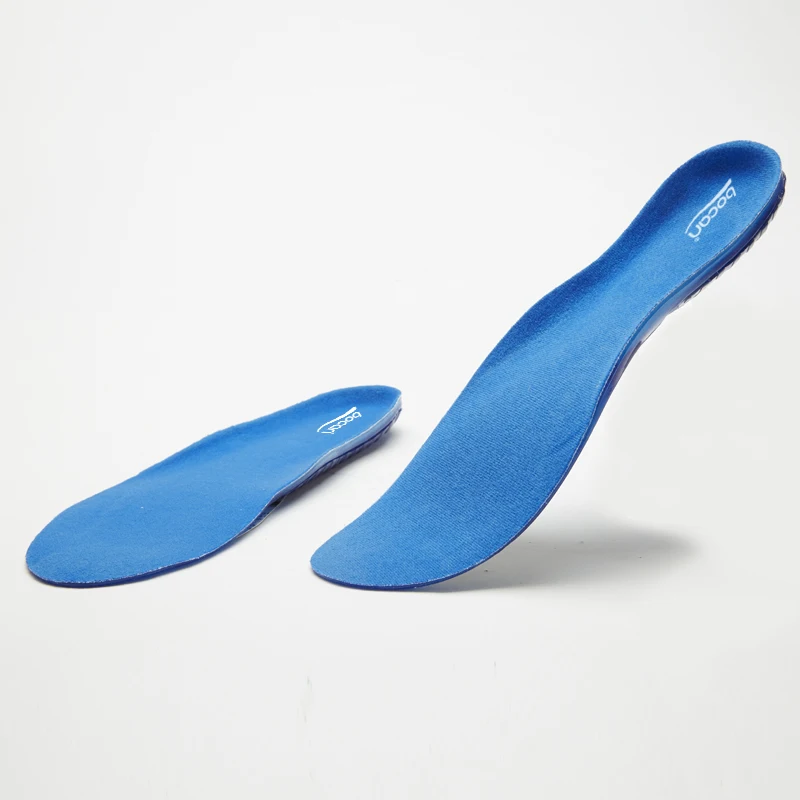 Bocan gel insoles high quality sport shock absorption foot care for plantar fasciitis breathable insoles fit for men/women