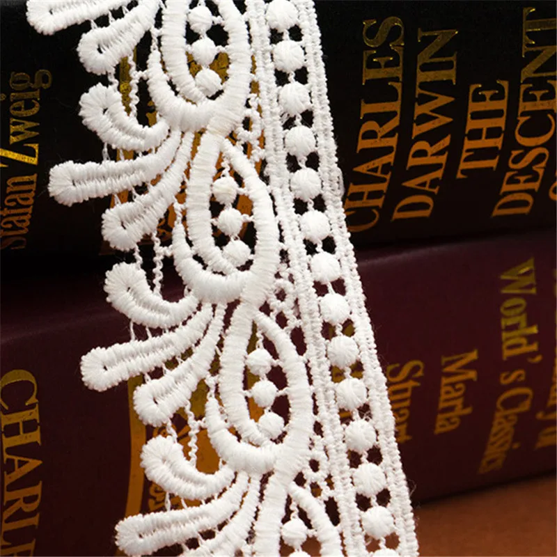 Вышитые кружева лента для шитья стеганых платье Свадебные украшения вечерние