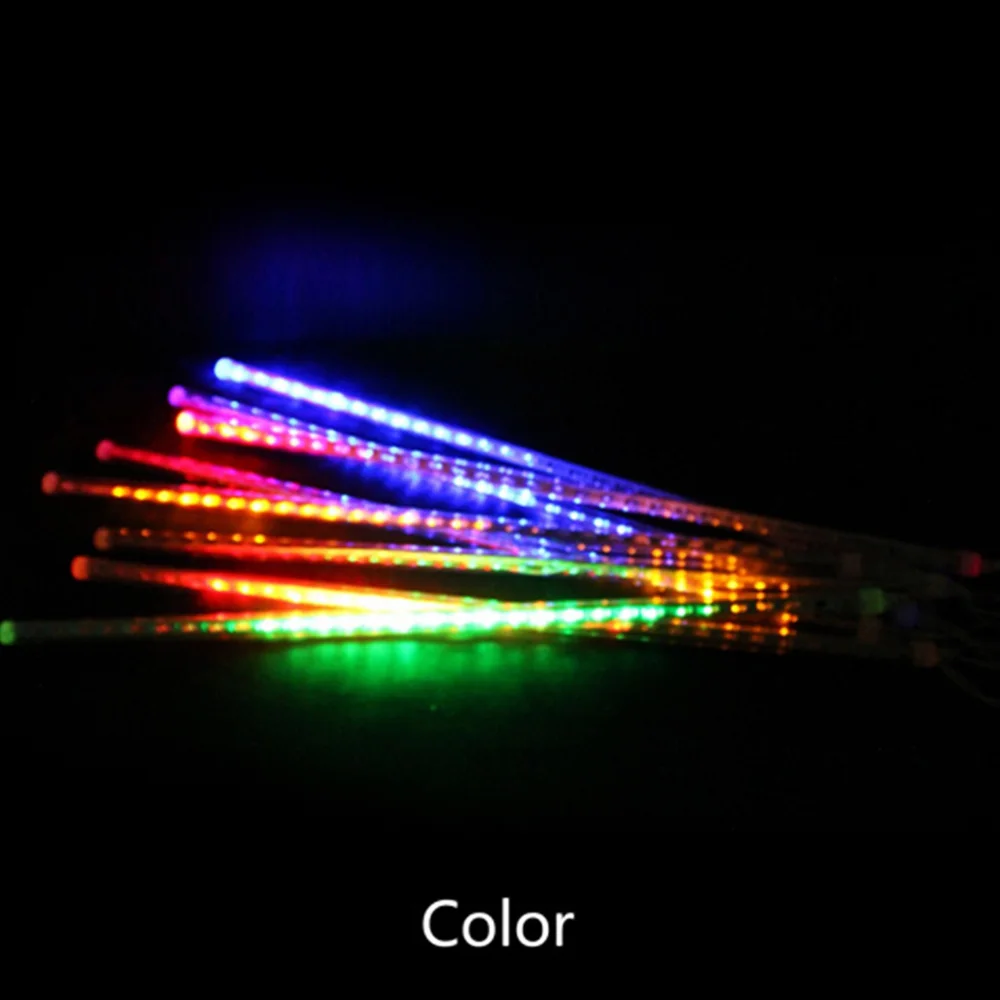 Светодиодная гирлянда на Рождество "Дождь метеоров" 30CM 50CM Luces Navidad для украшения ёлки и создания атмосферы на открытом воздухе.