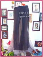 transparent thin skirt with open slit belly dance cx03