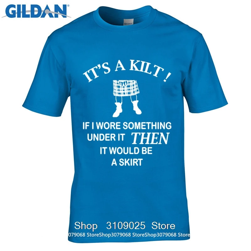 GILDAN DIY стильные мужские футболки 100% хлопок Geek семейная Футболка мужская Kilt Wearer