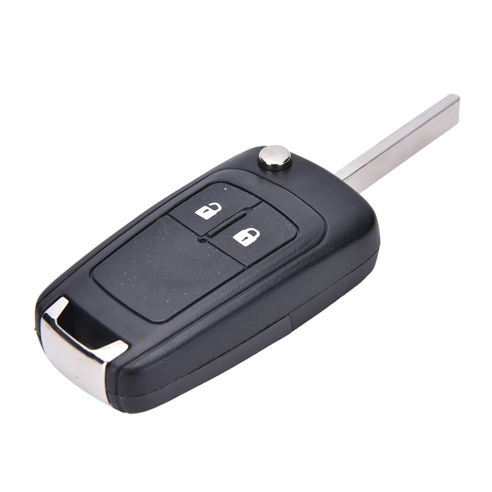 Чехол брелок для ключей с 2 кнопками и необработанное лезвие Vauxhall Opel Astra Insignia