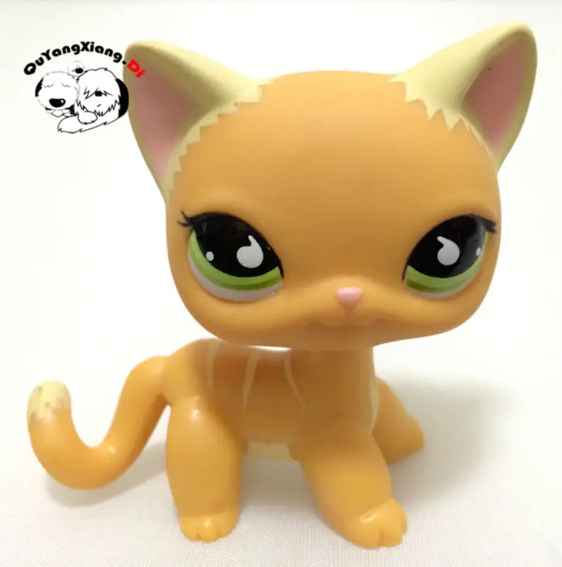 Экшн фигурка кошачьей шерсти CWM021 Pet Shop серая короткая голубые глаза Китти