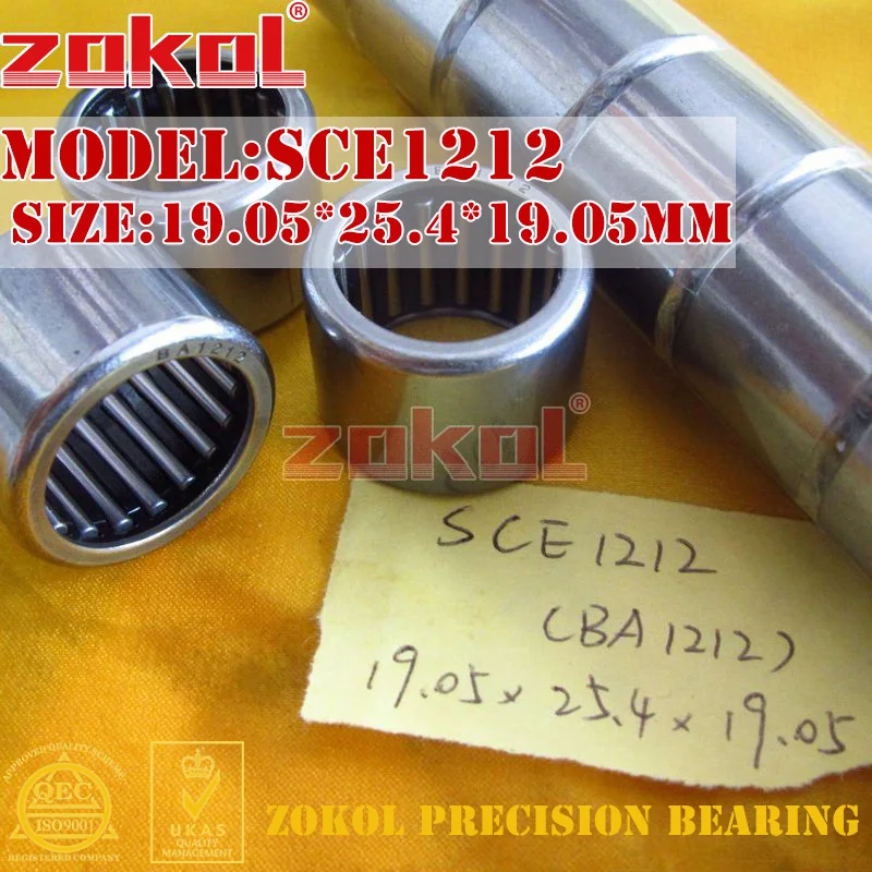 

Подшипник ZOKOL SCE128 SCE1210 SCE1212 BA1210 BA1212 Тип штамповка внешнее кольцо игольчатый роликовый подшипник 19,05*25,4*15,88/19,05 мм