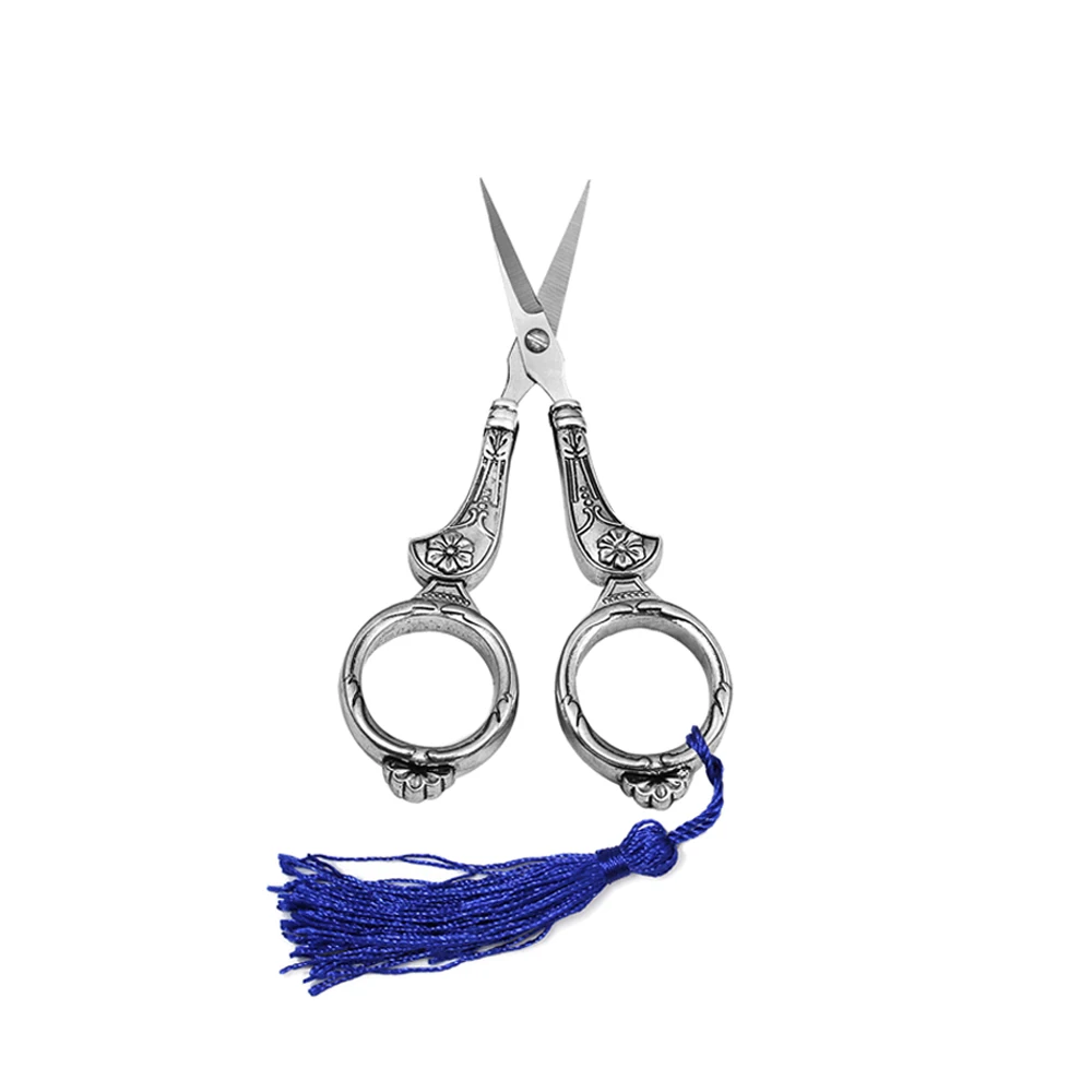 scissors LMDZ изысканный набор винтажных ножниц ножницы+ игольчатая трубка+ шило+ игольчатая нить+ наперсток - Цвет: scissors