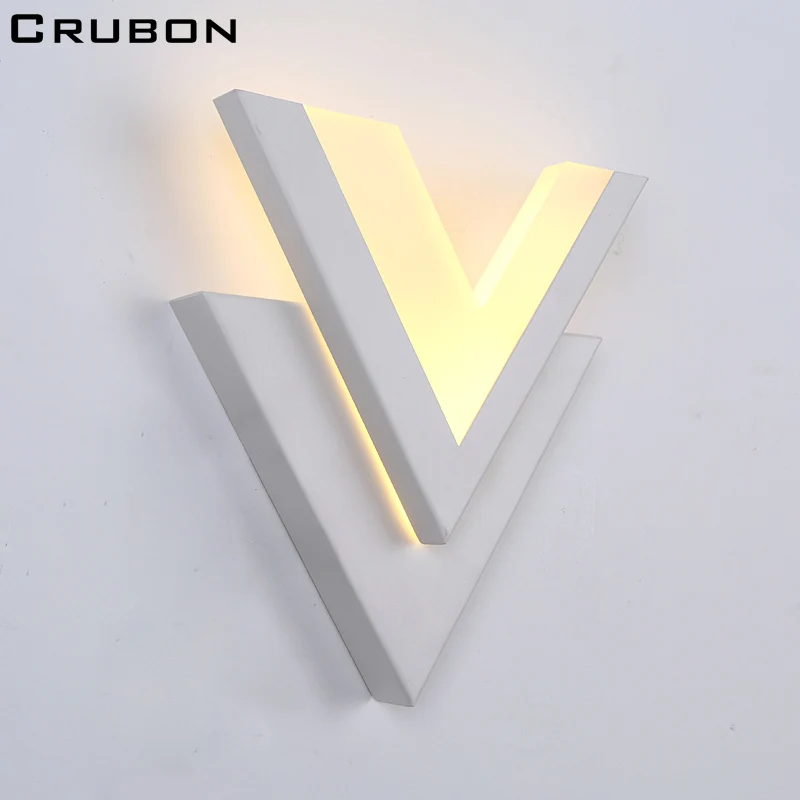 

CRUBON led wall lamp simple minimalist fashion living room luminous lighting Sconce V-shaped mordern decoration light