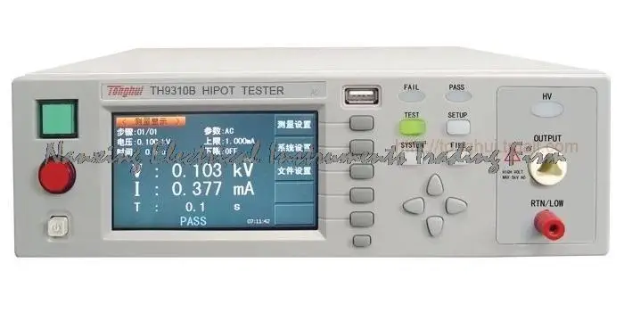 

Fast arrival TONGHUI TH9301B AC withstand voltage tester 0-5KV,0mA-12.00mA