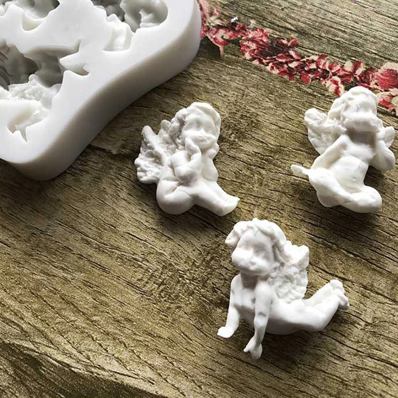 Пищевой силикон 3D форма детского ангела сделай сам для помадки шоколада
