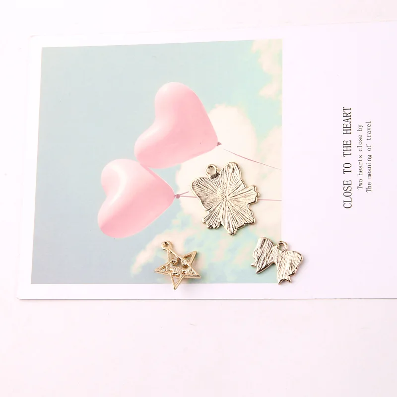 Diy Jewelry Accessories Earrings Hand Made Material Bracelet Pendant Drop Oil Alloy Wings Cat Stars Bow 10pcs | Украшения и
