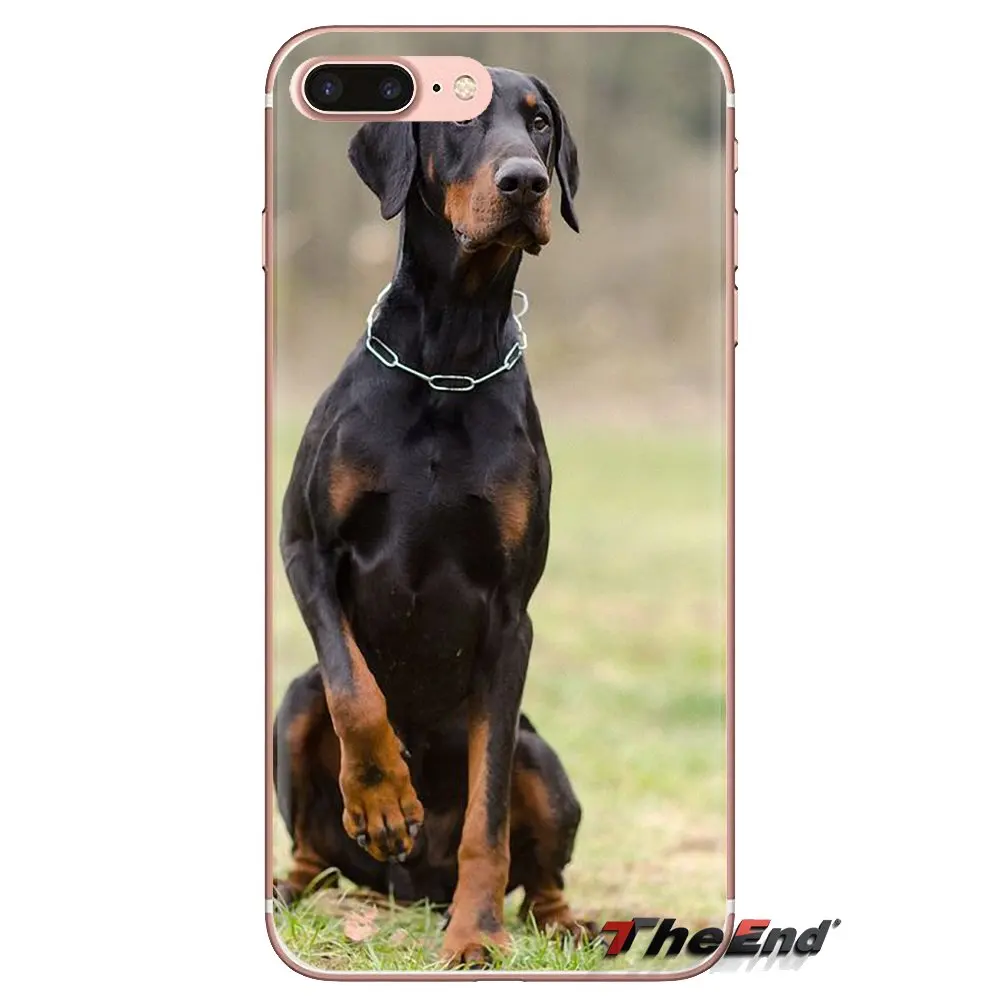 For Huawei Mate Honor 4C 5C 5X 6X 7 7A 7C 8 9 10 8C 8X 20 Lite Pro Mobile Phone Case Cover Pinscher Doberman Dog Tongue Face Art |