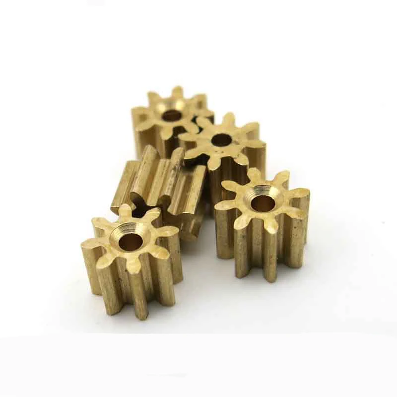 Медная Шестерня/8 зубьев отверстие 1 мм 0 4 м 30 шт.|toy gear|remote controlgear spindle |