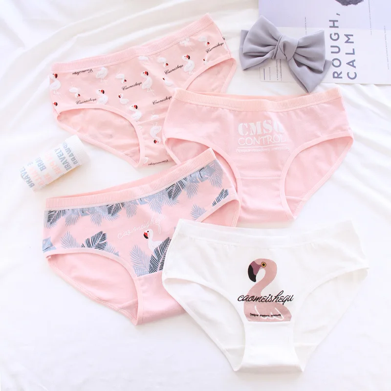 4 шт./лот детские трусы для девочек удобные хлопковые детское нижнее белье