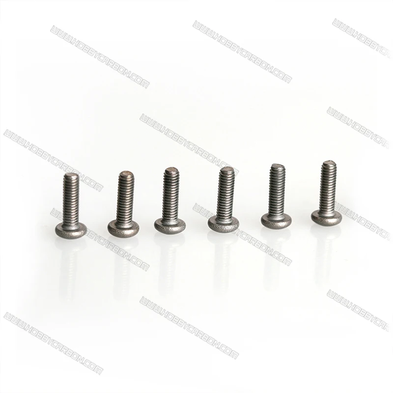 HOBBY CARBON Free shipping 20pcs/lot M3x8mm ISO7380 m3 Titanium Button Hex head Bolt Screws up grade nature color for RC toys | Игрушки и