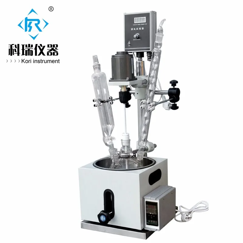 

Hot Selling Chemical Crystal glass 2l Electric heating reactor