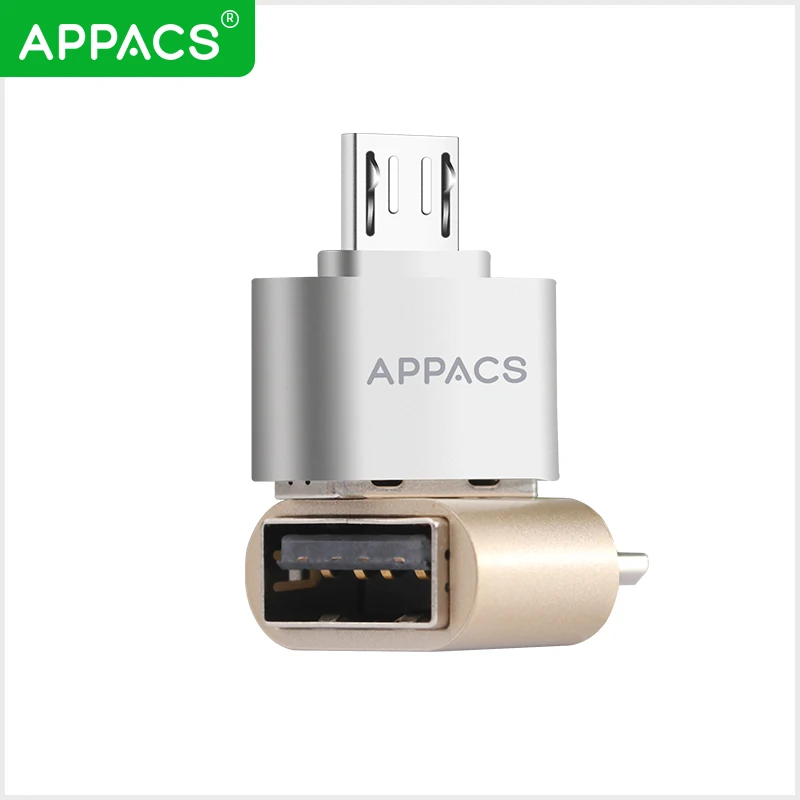 APPACS микро USB OTG кабель адаптер конвертер для Android мобильного телефона планшетный