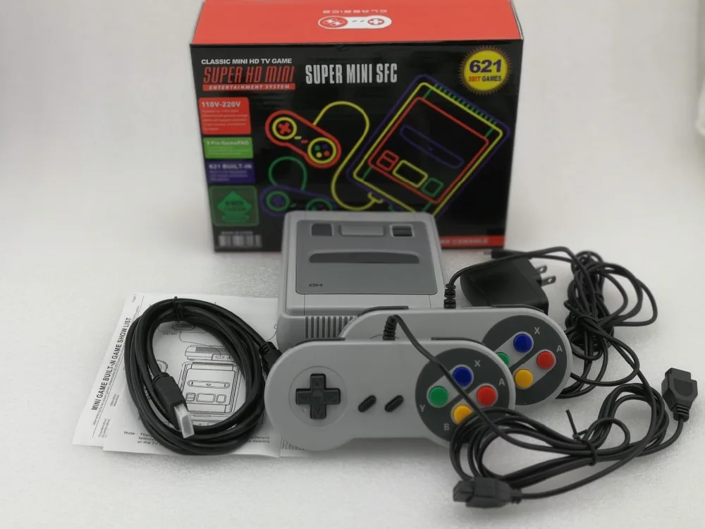 Мини HDMI семья ТВ 8 бит SNES Видео игровая консоль Ретро Классический HD выход Ручной