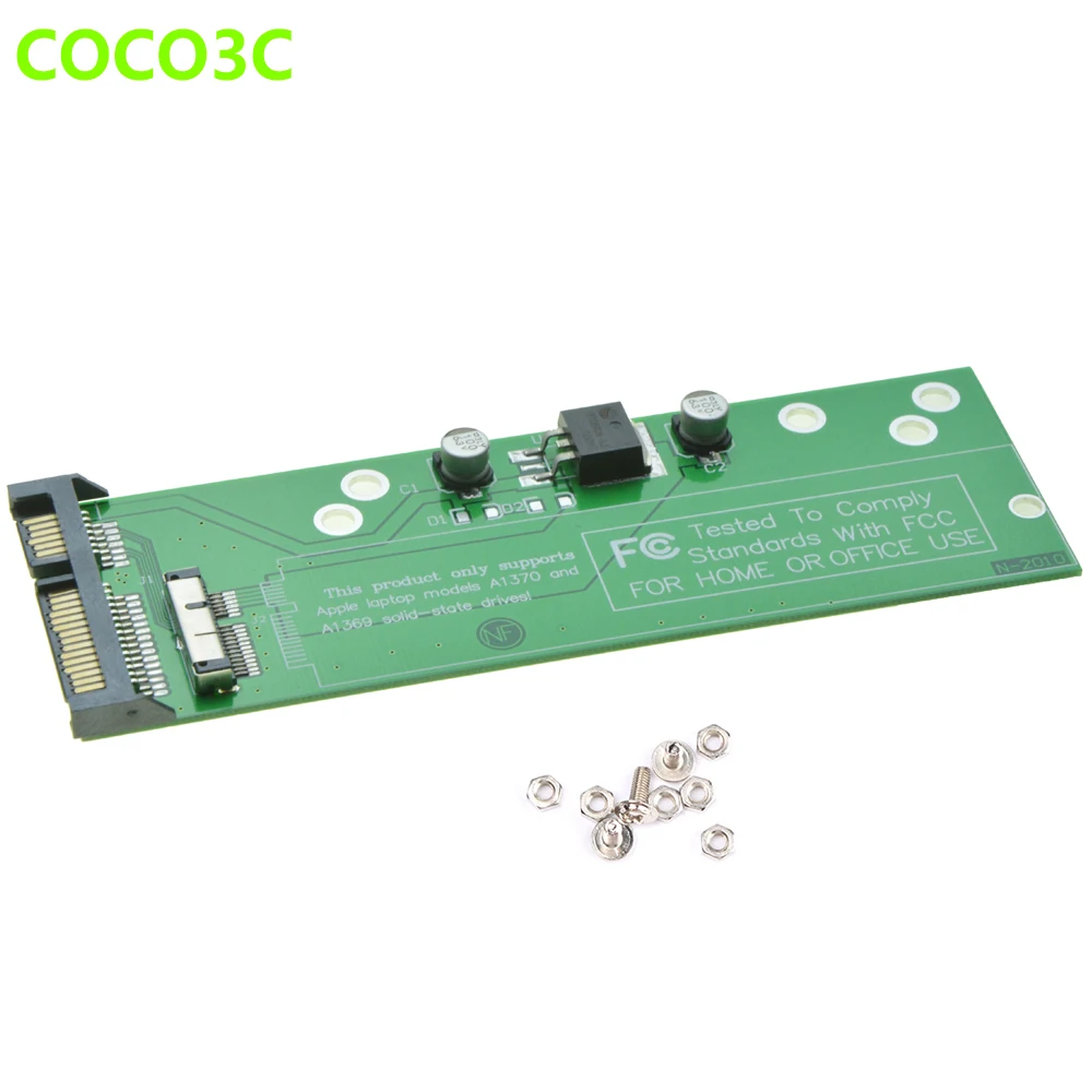 Для Macbook Air 2010 2011 A1369 A1370 SSD до 2 5 &quotSATA 3 0 адаптер 12 + 6pin HDD для SATA 6 ГБ/сек. 22Pin карта |