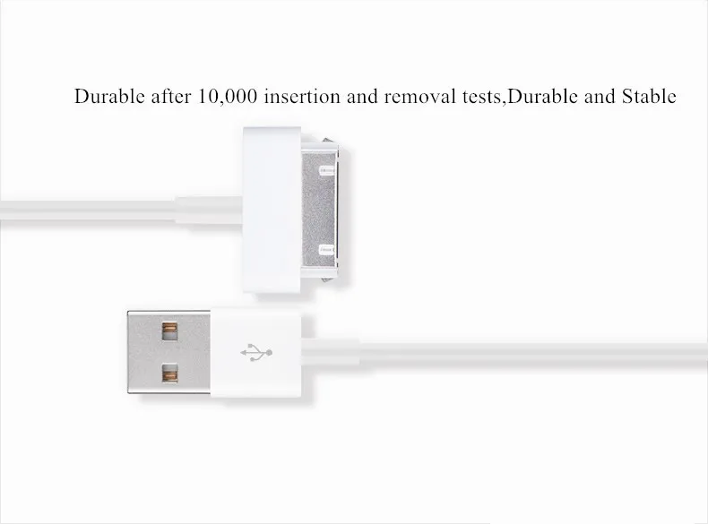 USB-кабель для iPhone 4 s 4s 3GS 3G iPad 1 2 3 iPod Nano itouch 30 Pin быстрой зарядки зарядное устройство