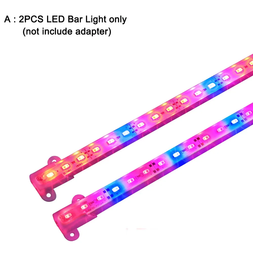 Light 2 шт. светодиодный светильник IP67 Водонепроницаемый 50 см с DC вилкой светодиодный светильник 5630 для аквариума теплица растительный светильник - Испускаемый цвет: Light