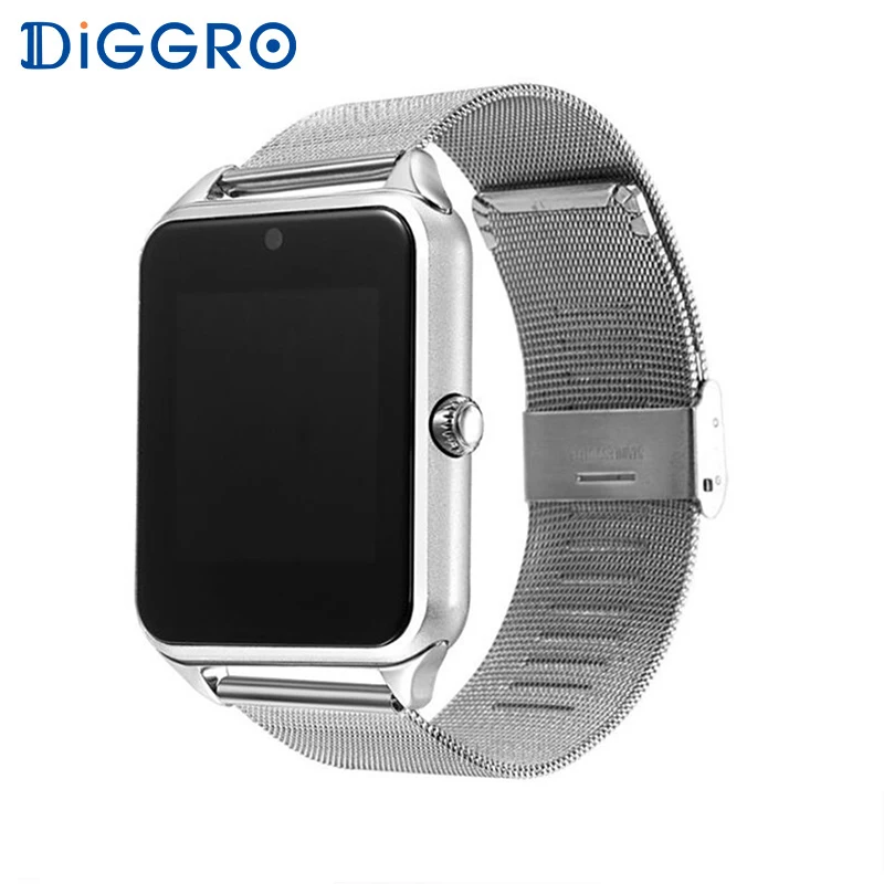 Смарт часы Diggro GT08 Plus с металлическим ремешком Z60 Bluetooth наручные поддержкой Sim TF