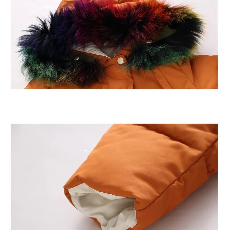 2017 модная детская зимняя куртка зимнее пальто для девочек длинная хлопковая