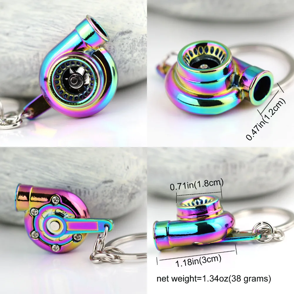 Брелок с турбонаддувом брелок покрытием из анодированного металла