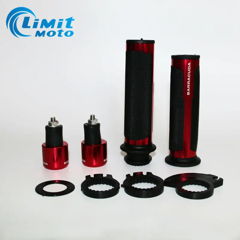 

NEW hot 22mm 7/8'' Motorcycle Handle Grips caps ends Handlebar Grips CNC Aluminum + Rubber Street & Racing Moto Racing Grips