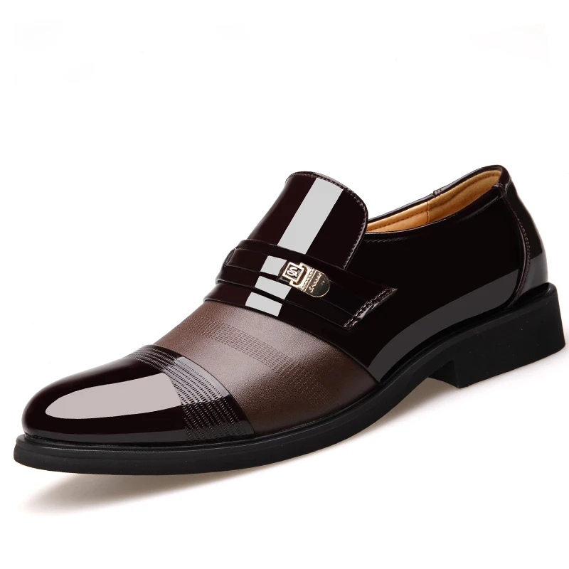 Мужские модельные туфли OSCO деловые туфли-оксфорды из спилка без шнуровки для