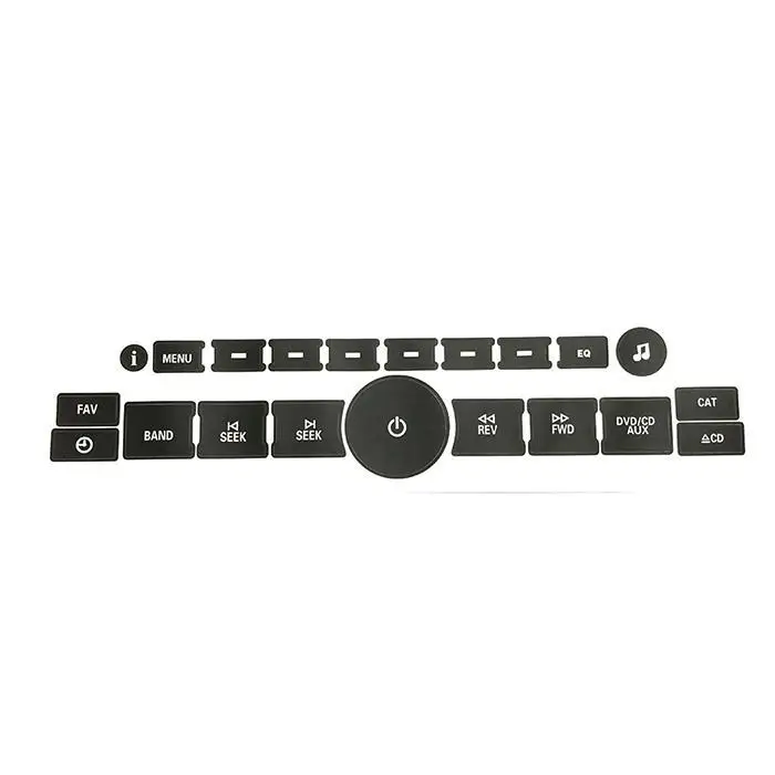 Car Audio Air Conditioning Control Button Stickers AC Black PVC Decals | Автомобили и мотоциклы