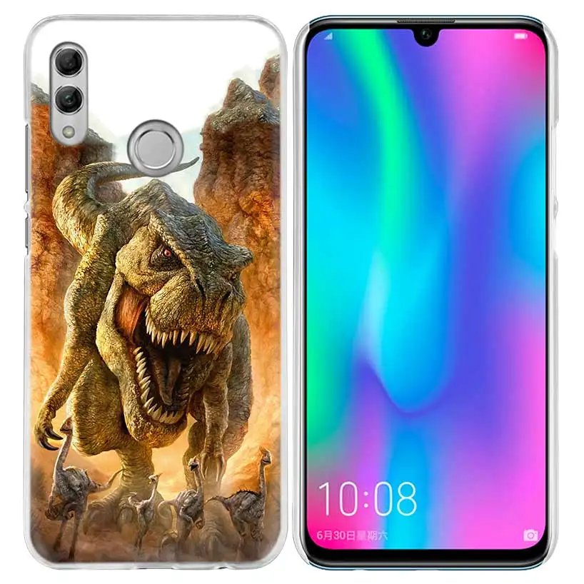 04 С изображением динозавров из фильма «Парк Юрского периода чехол для huawei Honor 8X Y9 9 10 Lite Play 7C 8C 8S 8A фотоаппаратов моментальной печати 7S 7A Pro V20 20i Y6 Y7 Y5 Жесткий Чехол для мобильного телефона - Цвет: 04