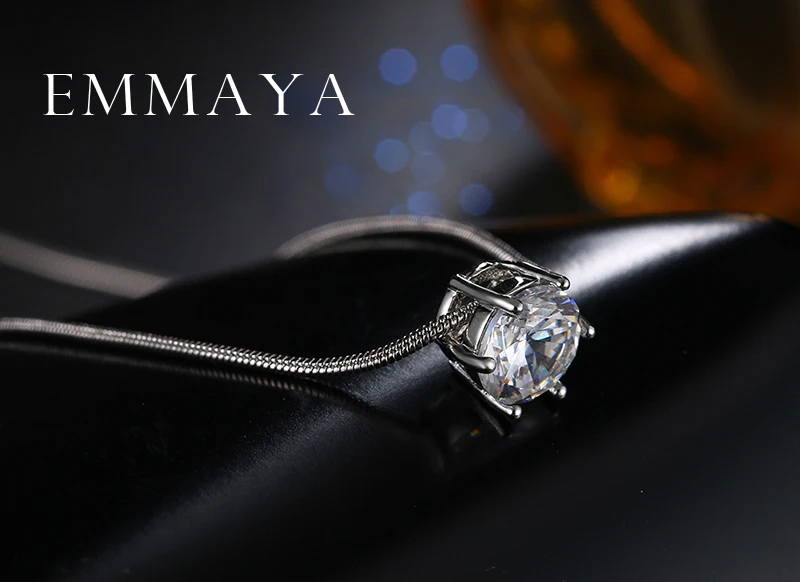 Emmaya роскошные круглые ожерелья с кулоном из циркония в виде сердец и стрелы для
