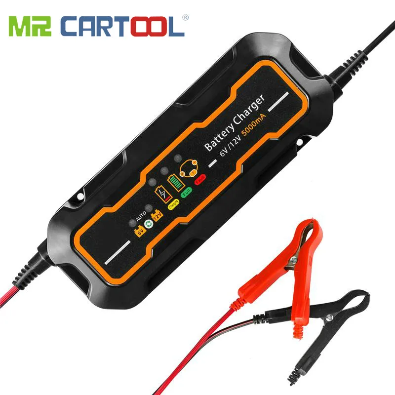 Mr Cartool умное автомобильное зарядное устройство 12 В/6 в 5A портативное для