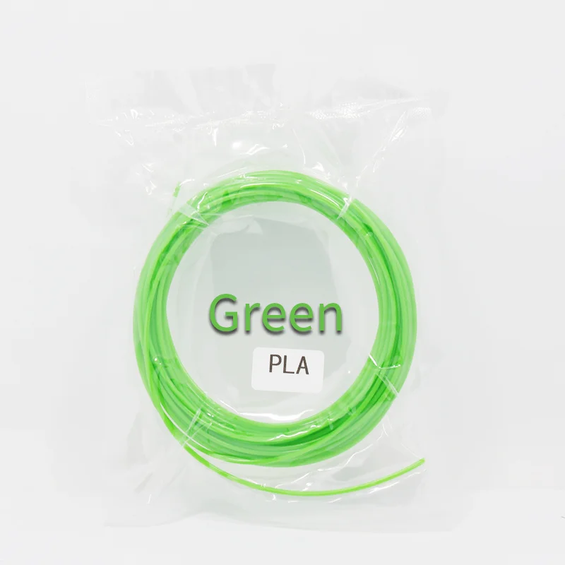 Green 10 м PLA 1,75 мм нити печатные материалы пластик для 3d принтера экструдер ручка аксессуары красочные для 3d принтера - Цвет: Green