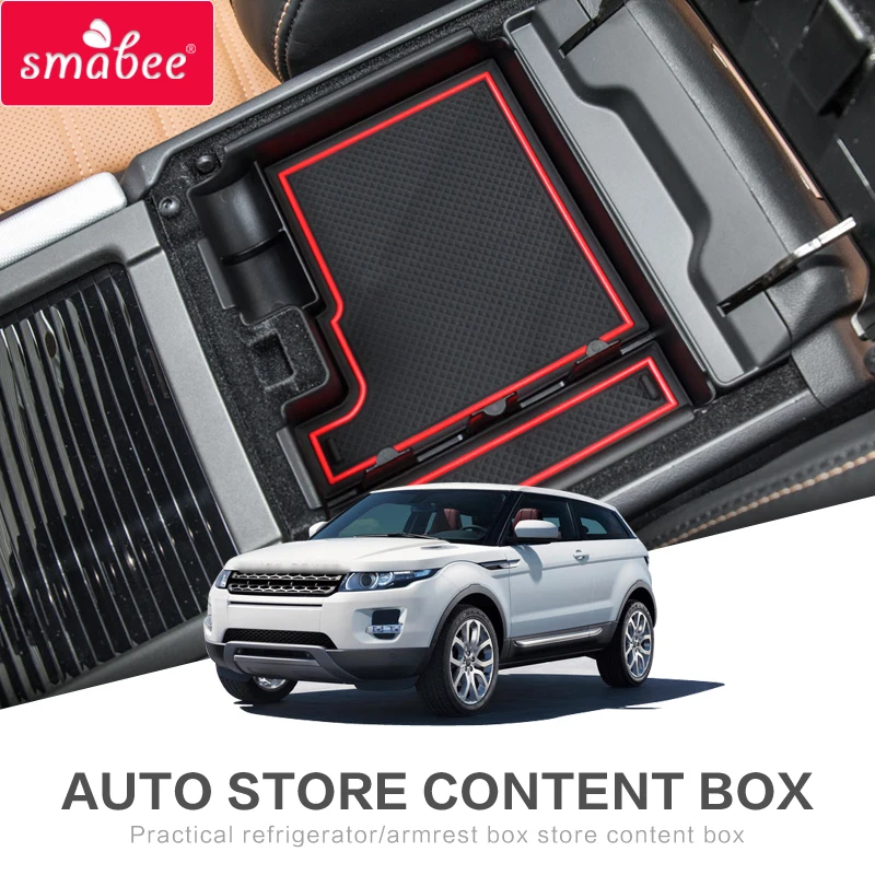 smabee Armrest Box Storage For Land Rover Evoque 2014 2015 2016 2017 Interior Accessories Central Console Stowing Tidying ABS | Автомобили