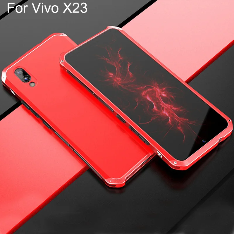 Чехлы для vivo X23 Жесткий Чехол задней панели из поликарбоната металлический