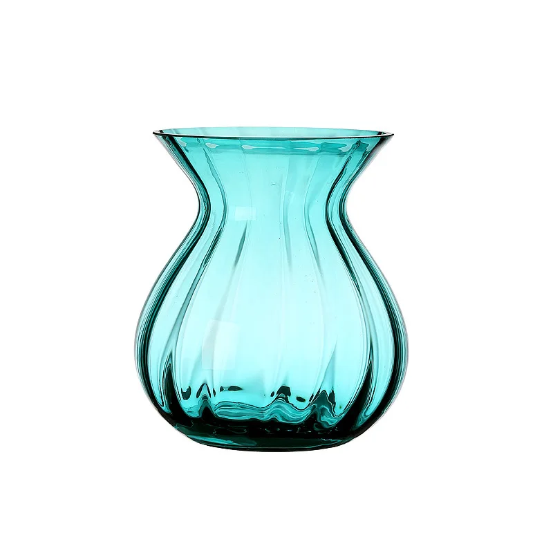 2 Pack Nordic minimalist glass vase color Transparent hand-flowered flower decoration living room dining | Дом и сад