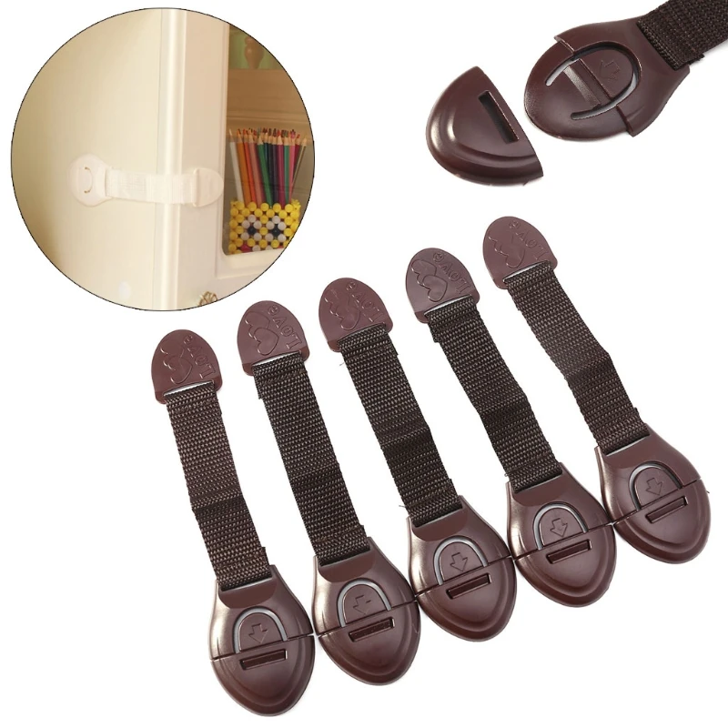 

OOTDTY 5Pcs/lot Cabinet Door Drawers Refrigerator Toilet Safety Locks for Kids Baby Safe Door Protective Guard